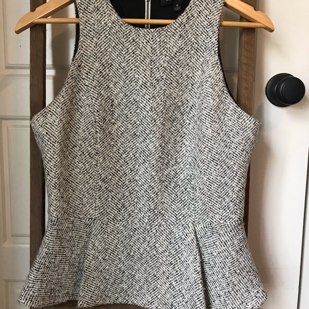 MM Couture peplum top